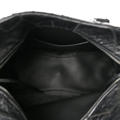 Balenciaga Calfskin Patchwork Stitched Neo Classic Silver Hardware City Black 5 of 10