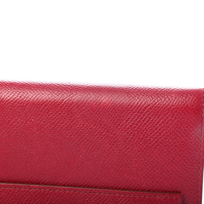 Hermes Epsom Kelly Longue Wallet Rubis 10 of 11