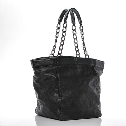 Chanel Distressed Caviar Outdoor Ligne Tote Black 3 of 9