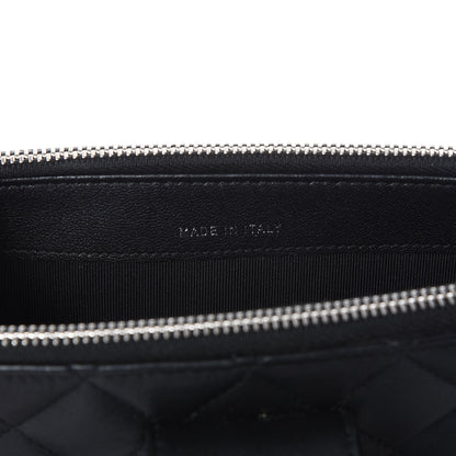 Chanel Lambskin Quilted CC Box Clutch With Chain Black 10 of 15