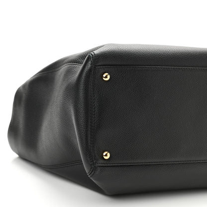 Chanel Calfskin Cerf Executive Shopper Tote Black 9 of 10
