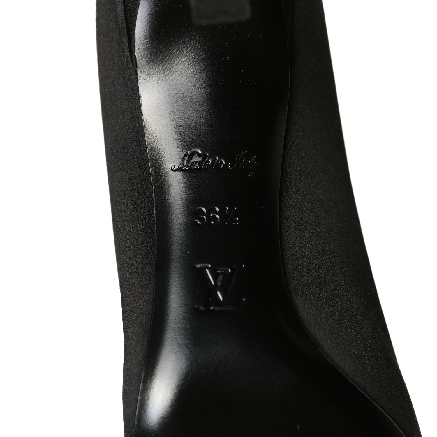Louis Vuitton Satin Madeleine Pumps 36.5 Black 5 of 6
