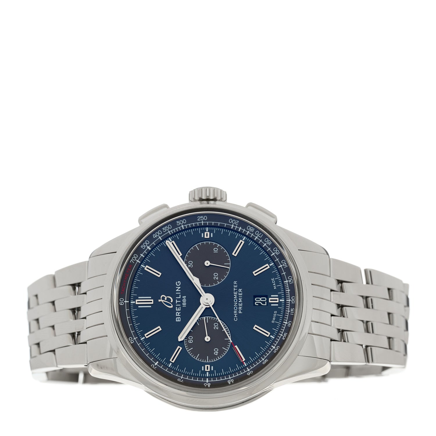 Breitling Stainless Steel 42mm Premier B01 Chronograph Automatic Watch Blue AB0118A61C1A1 2 of 5