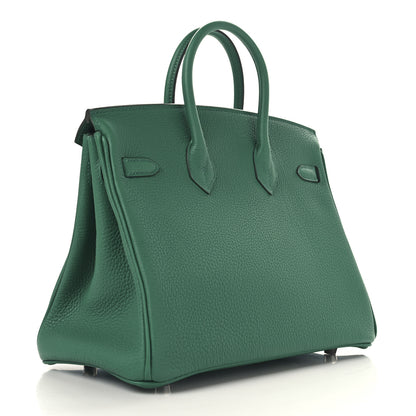 Hermes Togo Birkin 25 Vert Vertigo 2 of 12