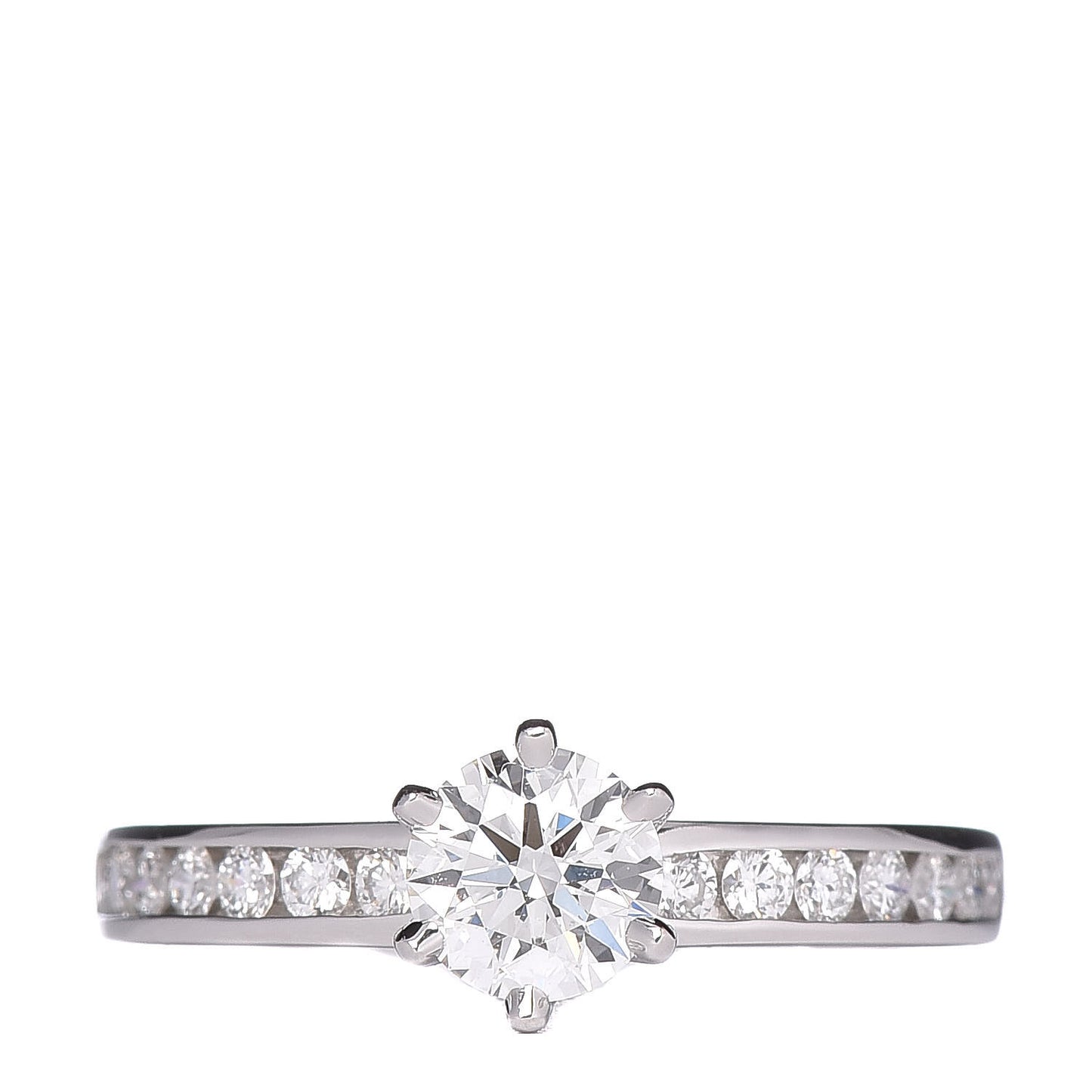 Platinum Diamond .47ct Engagement Ring 48 4.5