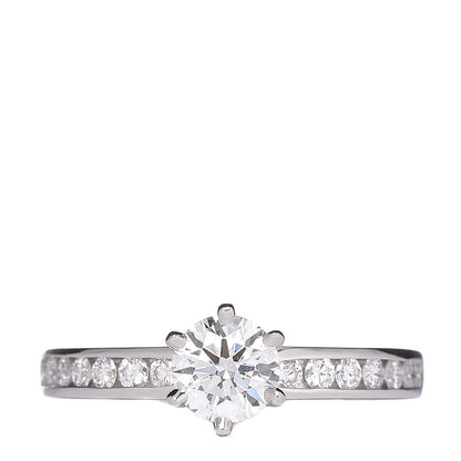 Tiffany Platinum Diamond .47ct Engagement Ring 48 4.5 1 of 5