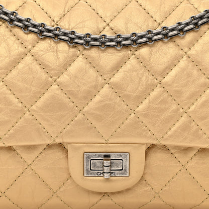 Chanel Metallic Aged Calfskin Quilted 2.55 Reissue 226 Flap Gold 8 of 8