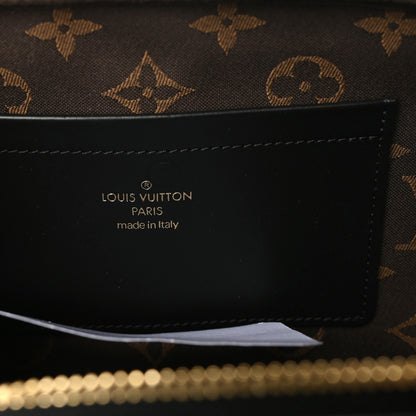 Louis Vuitton Calfskin Monogram Embossed Utility Bag Black 8 of 9