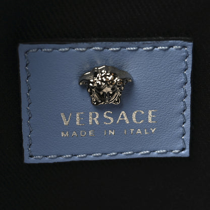 Versace Calfskin Palazzo Medusa Camera Bag Blue 6 of 10