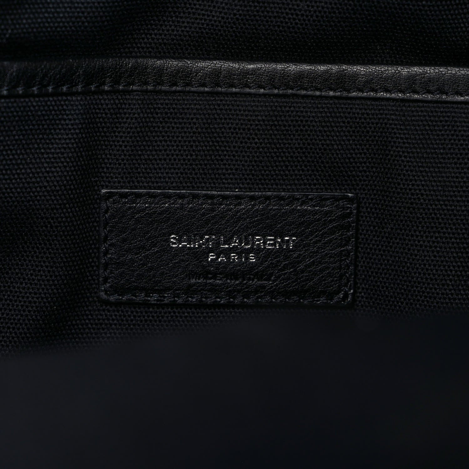 Saint Laurent Canvas Rive Gauche City Backpack White Black 6 of 8