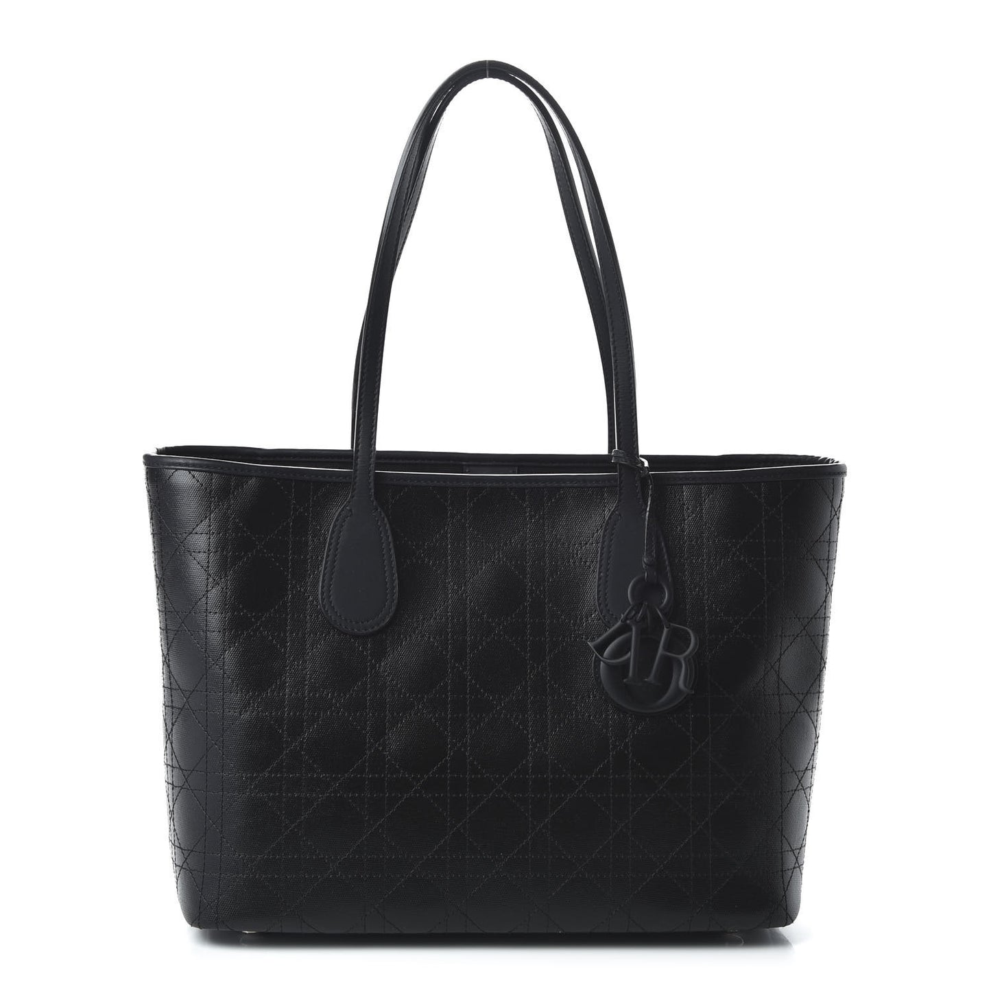 Coated Canvas Cannage Black