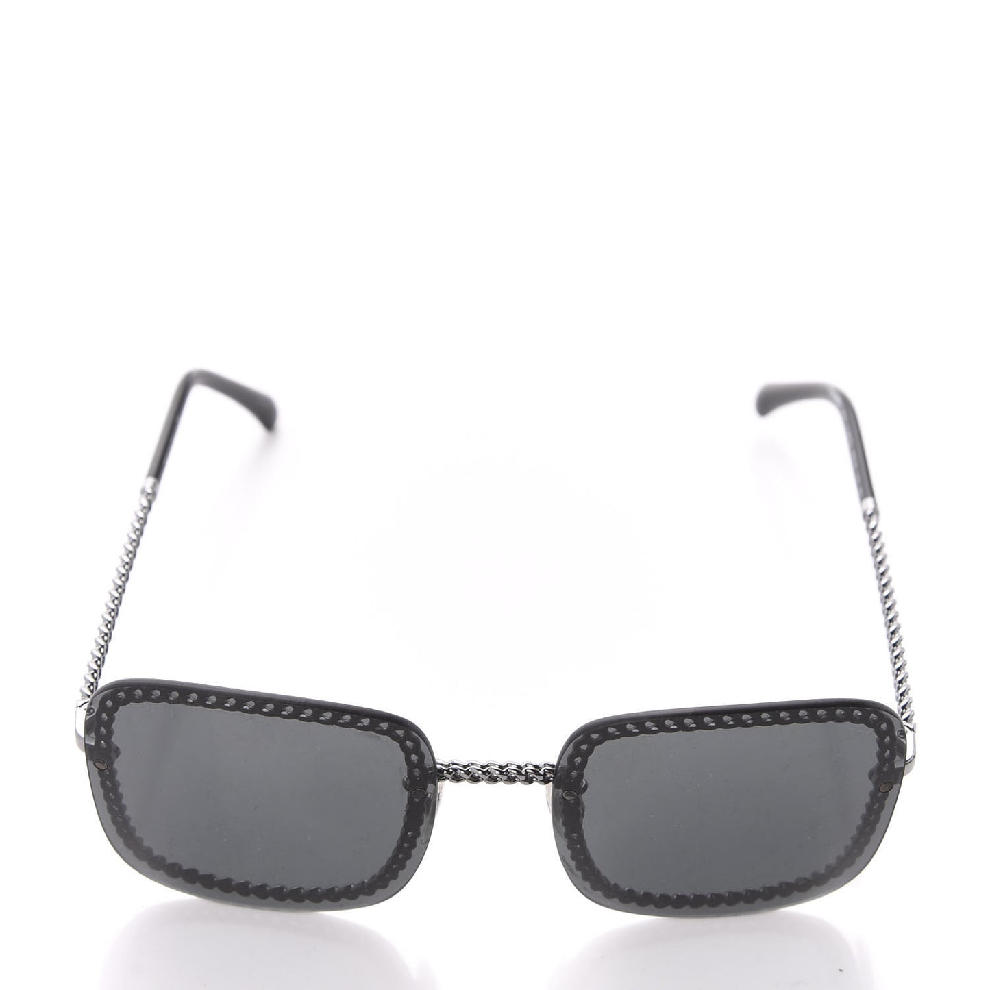 Square Removable Chain Pearl Sunglasses 4244 Black