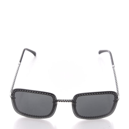 Chanel Square Removable Chain Pearl Sunglasses 4244 Black 8 of 10