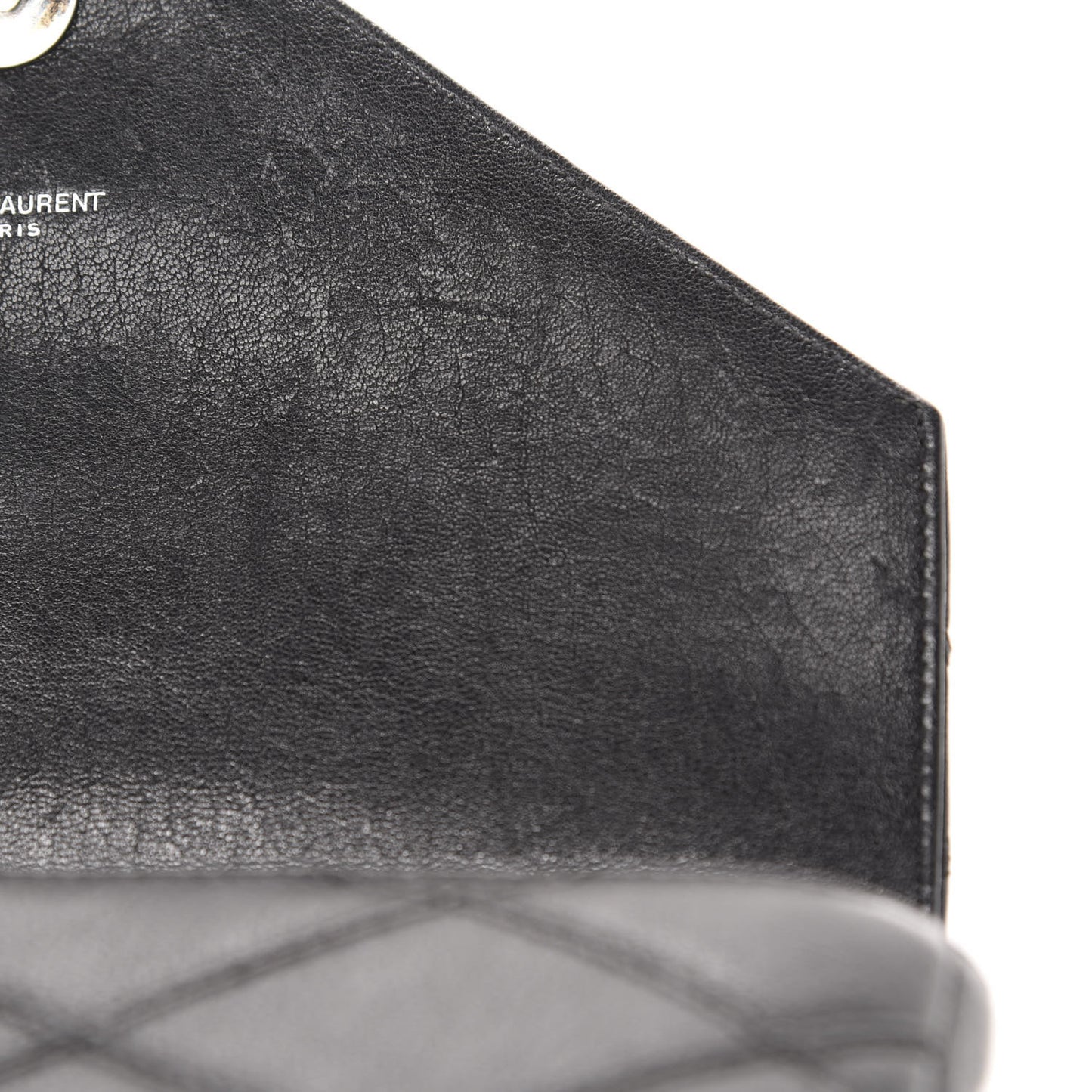Calfskin Matelasse Diamond Quilted Monogram Medium College Bag Black