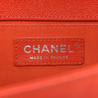 Chanel Caviar Quilted Medium Boy Flap Bright Orange 6 of 9