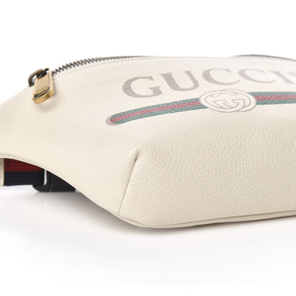 Gucci Grained Calfskin Small Logo Belt Bag White 8 of 10