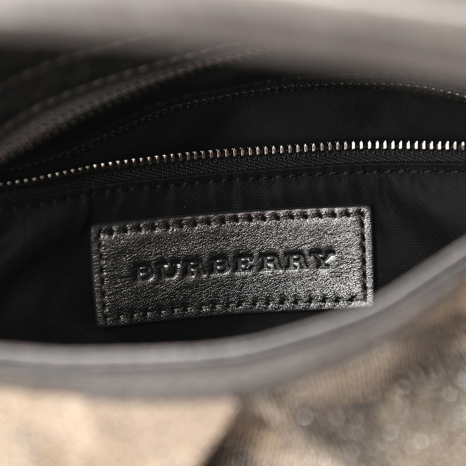 Burberry Shimmer Check Medium Fairby Hobo Pewter 6 of 8