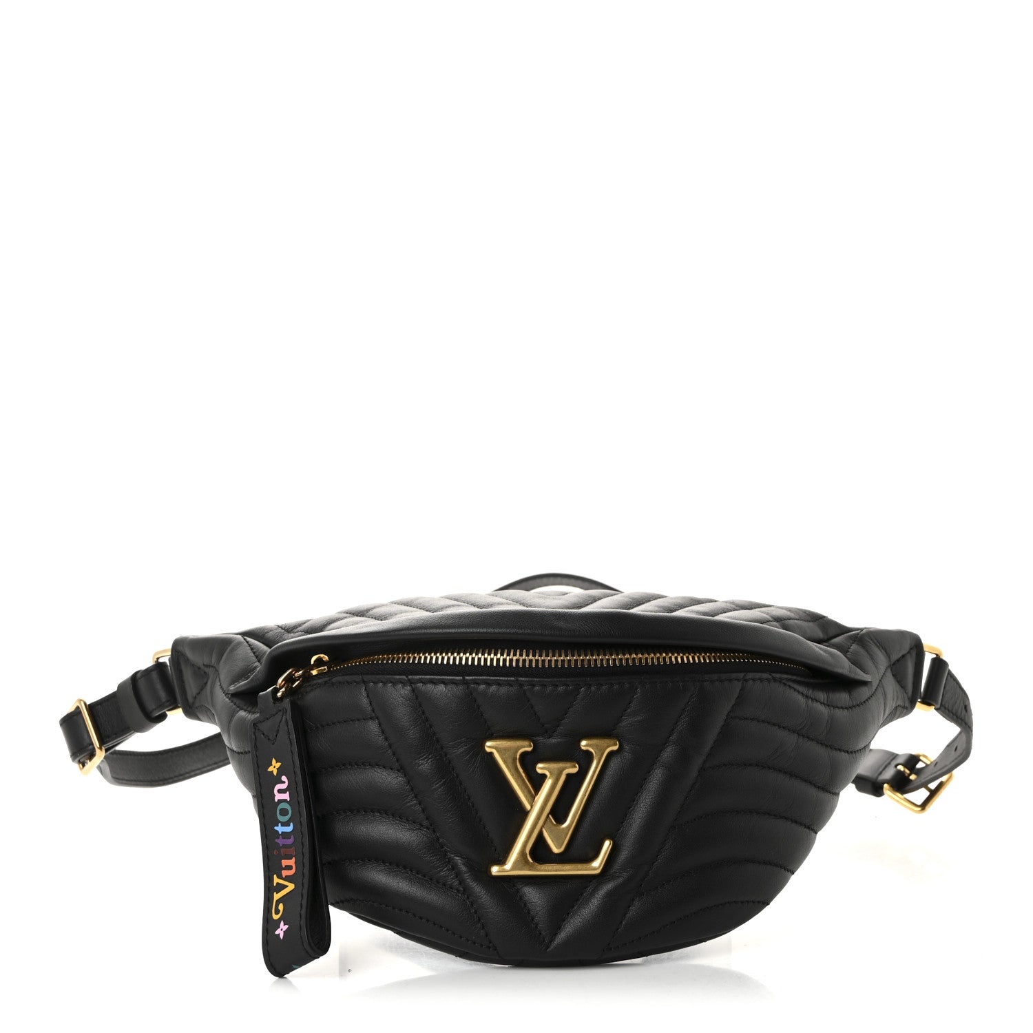 Louis Vuitton Calfskin Quilted New Wave Bumbag Black 1 of 9