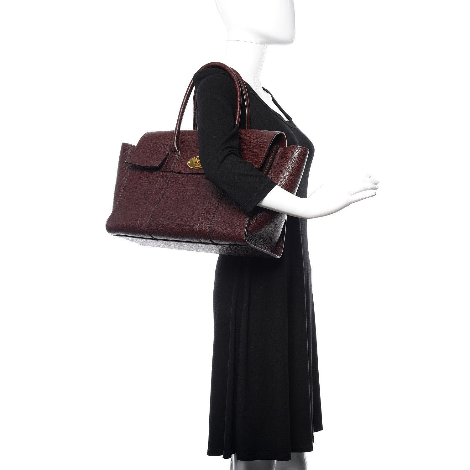 Mulberry Grain Vegetable Tanned Calfskin Bayswater Oxblood 2 of 13