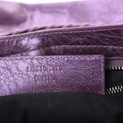 Balenciaga Agneau Classic Hardware City Metallic Purple 6 of 9