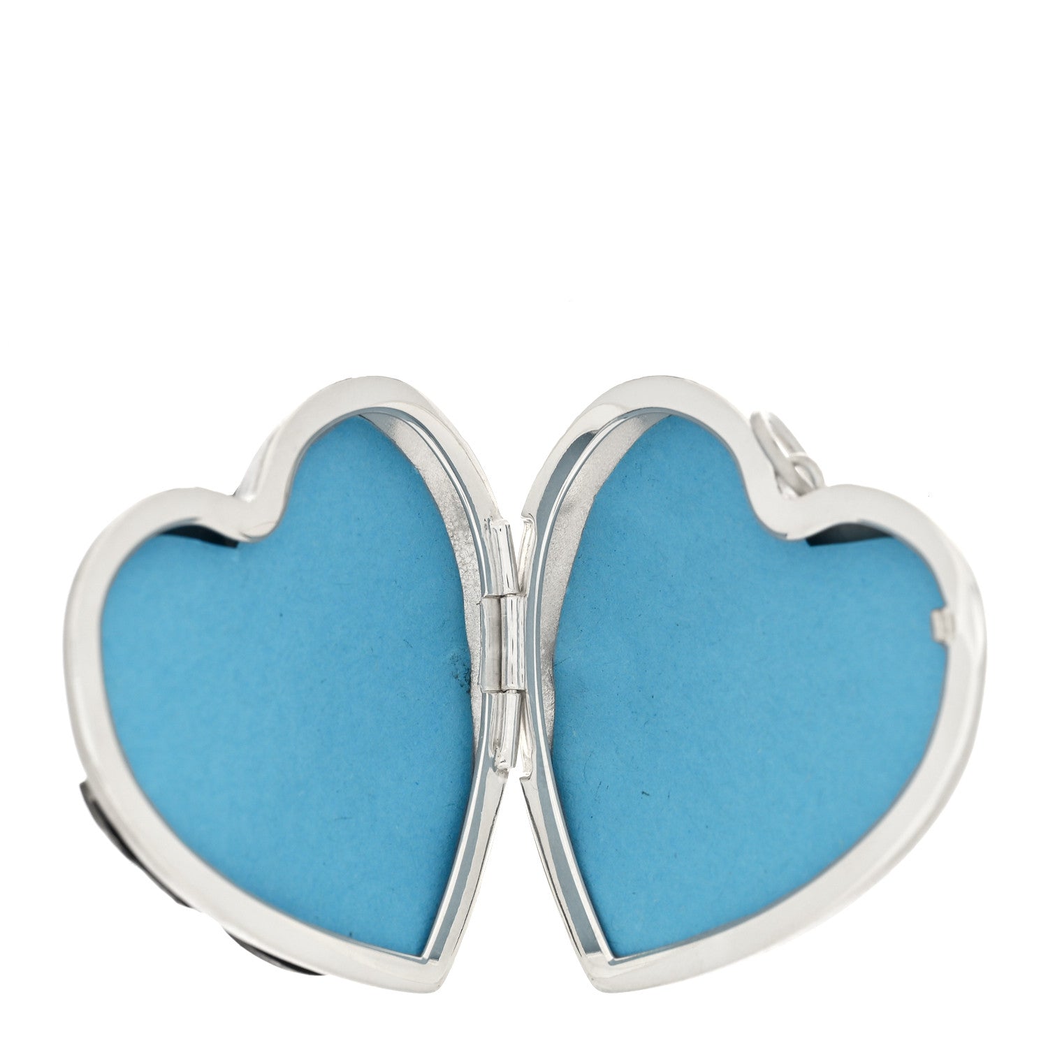 Tiffany Sterling Silver Large Ziegfeld Daisy Heart Locket Pendant 4 of 4