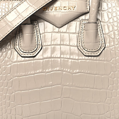 Givenchy Calfskin Crocodile Embossed Mini Antigona Dune 8 of 11
