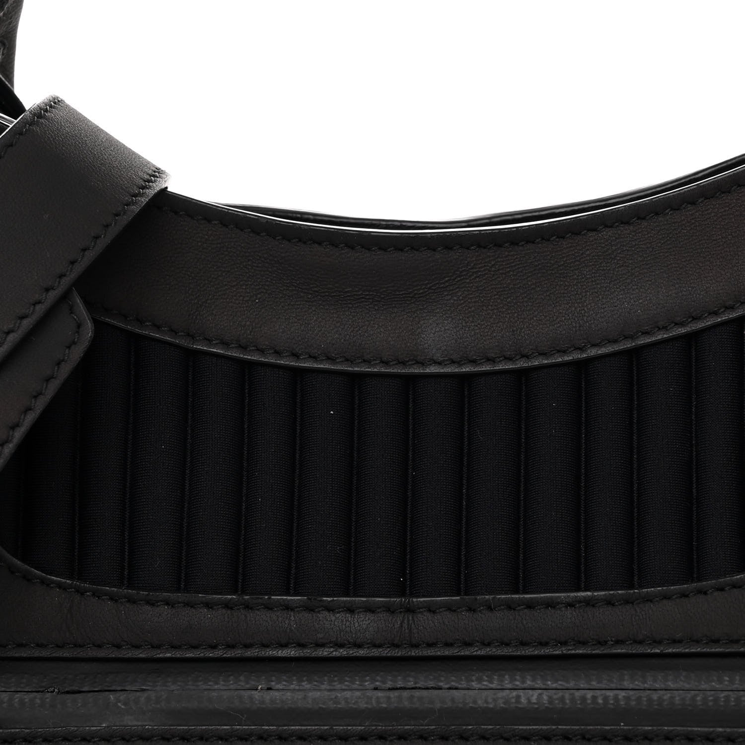 Balenciaga Ribbed Neoprene Classic Silver Hardware City Black 8 of 10