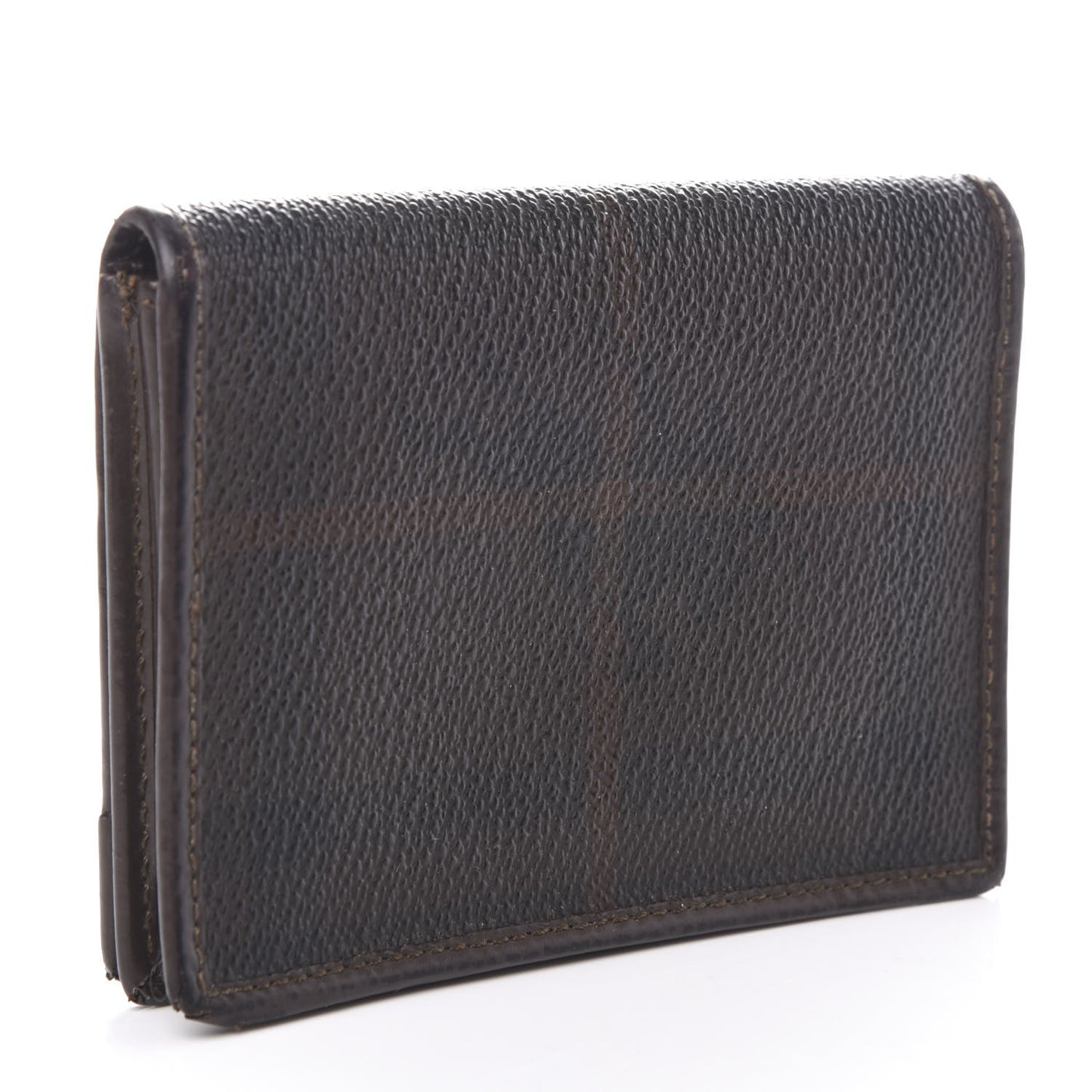 Smoked Check Bi-Fold Wallet Black Brown