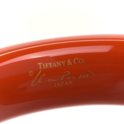 Tiffany Lacquered Hardwood Paloma Picasso Doughnut Bangle Bracelet Orange 4 of 4