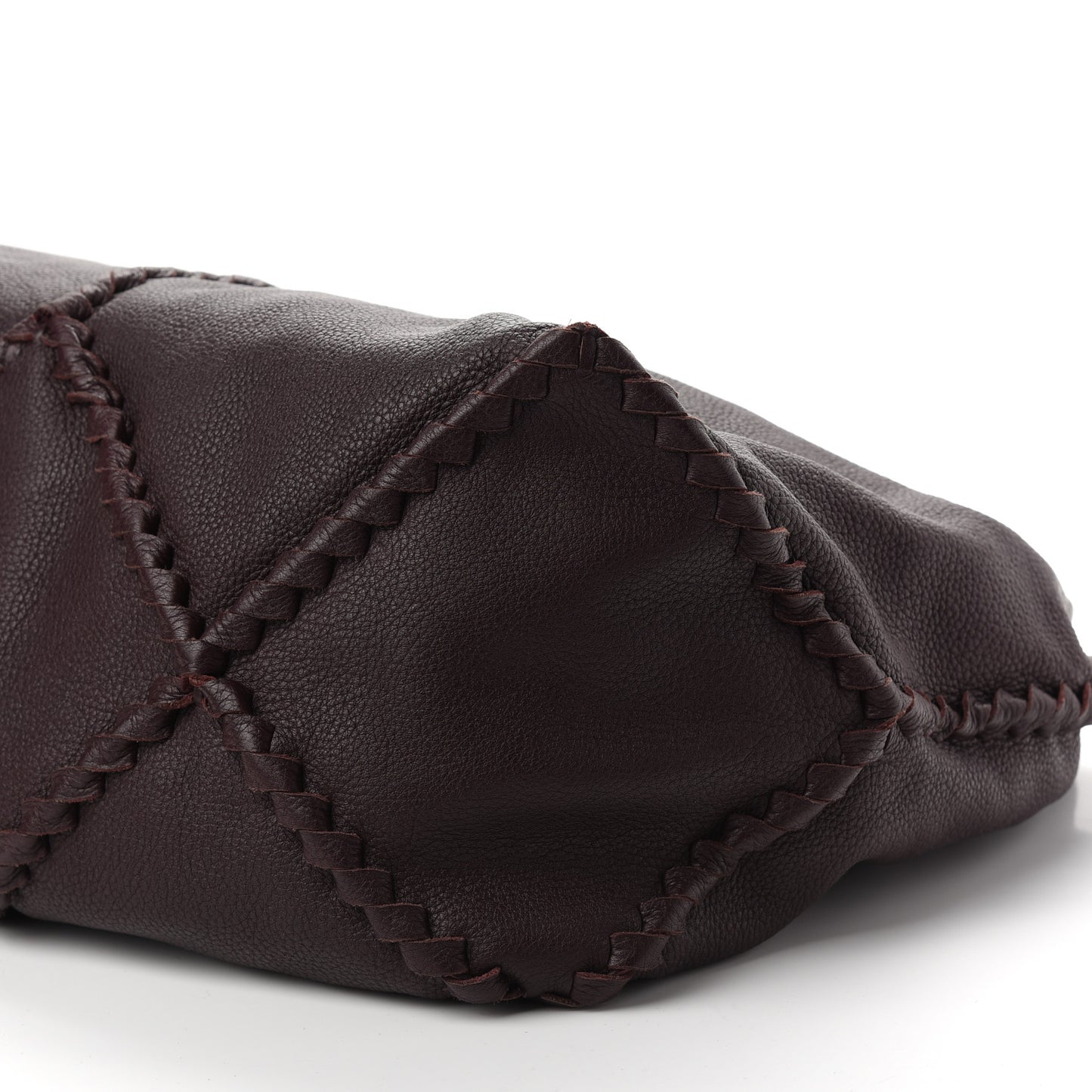 Cervo Deerskin Large Hobo Burgundy
