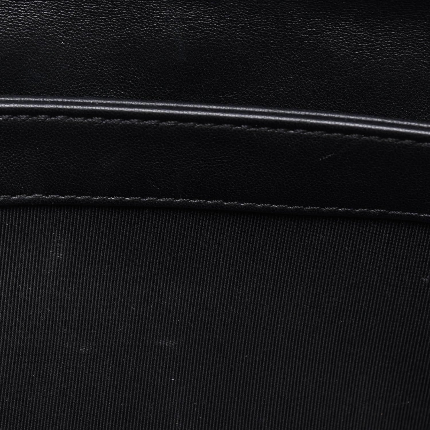 Chanel Lambskin Quilted Fold Up Again Clutch Black 12 of 17