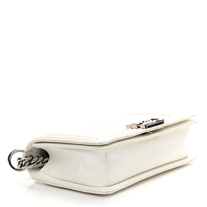 Chanel Glazed Calfskin Medium Boy Flap White 4 of 12