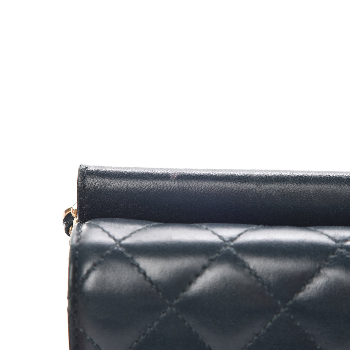 Lambskin Quilted Mini Crossing Times Flap Green