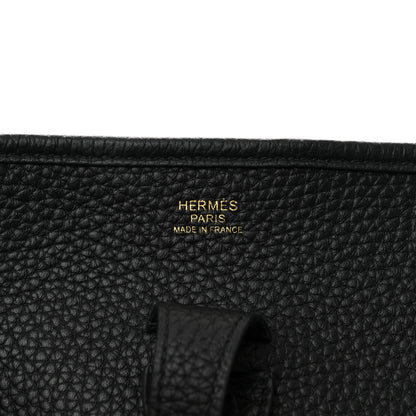 Hermes Taurillon Clemence EVELYNE III PM Black 6 of 11