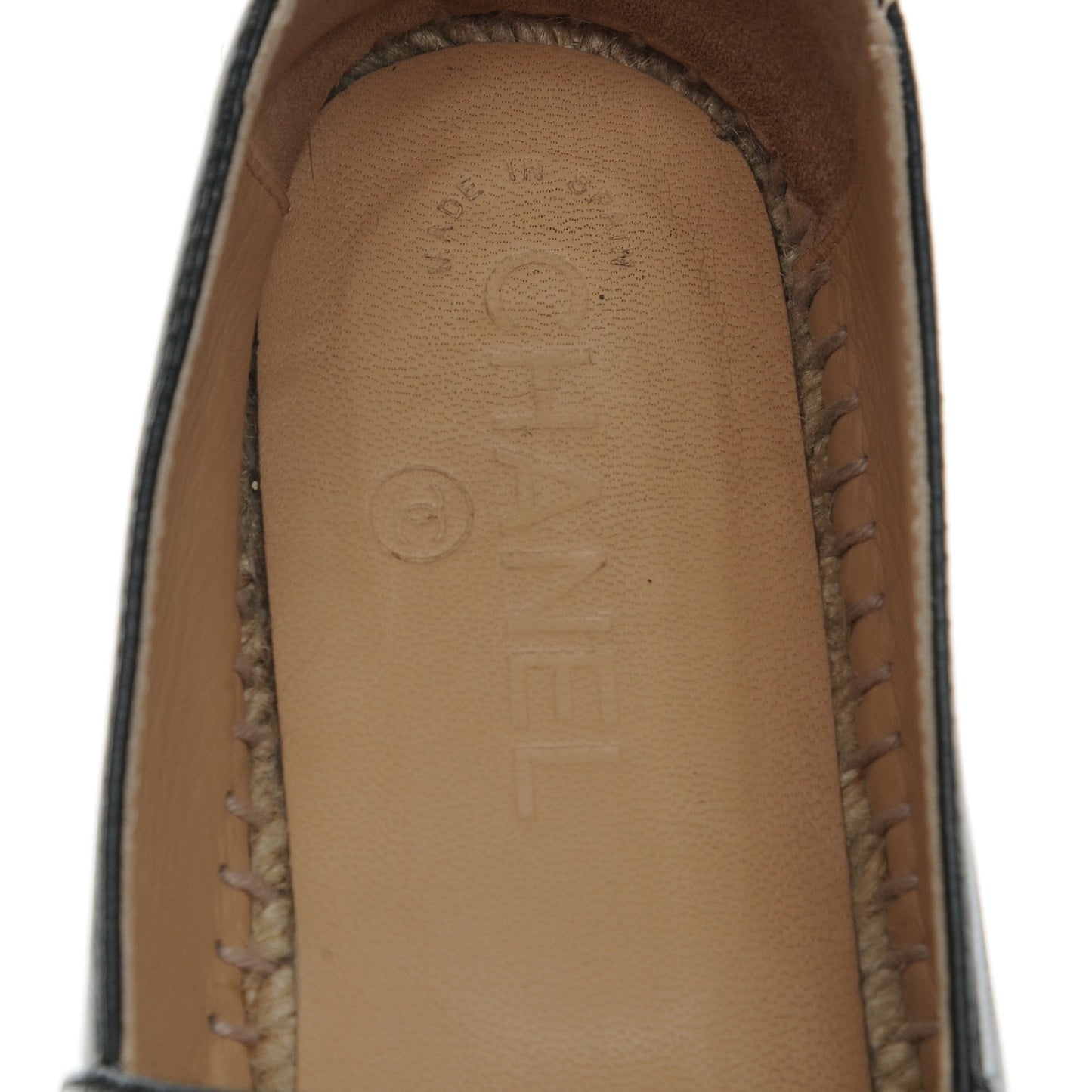 Lambskin CC Espadrilles 37 Black
