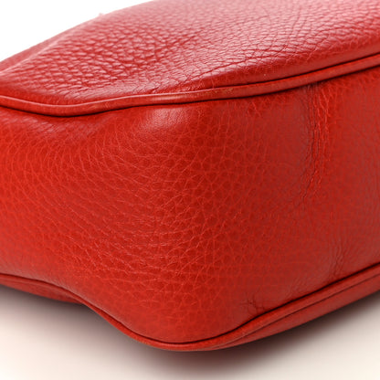Gucci Pebbled Calfskin Small Soho Disco Bag Tabasco Red 11 of 14