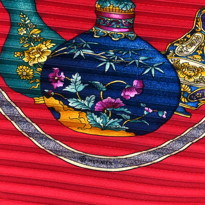 Hermes Silk Plisse Qu' Importe Le Flacon Scarf 3 of 4
