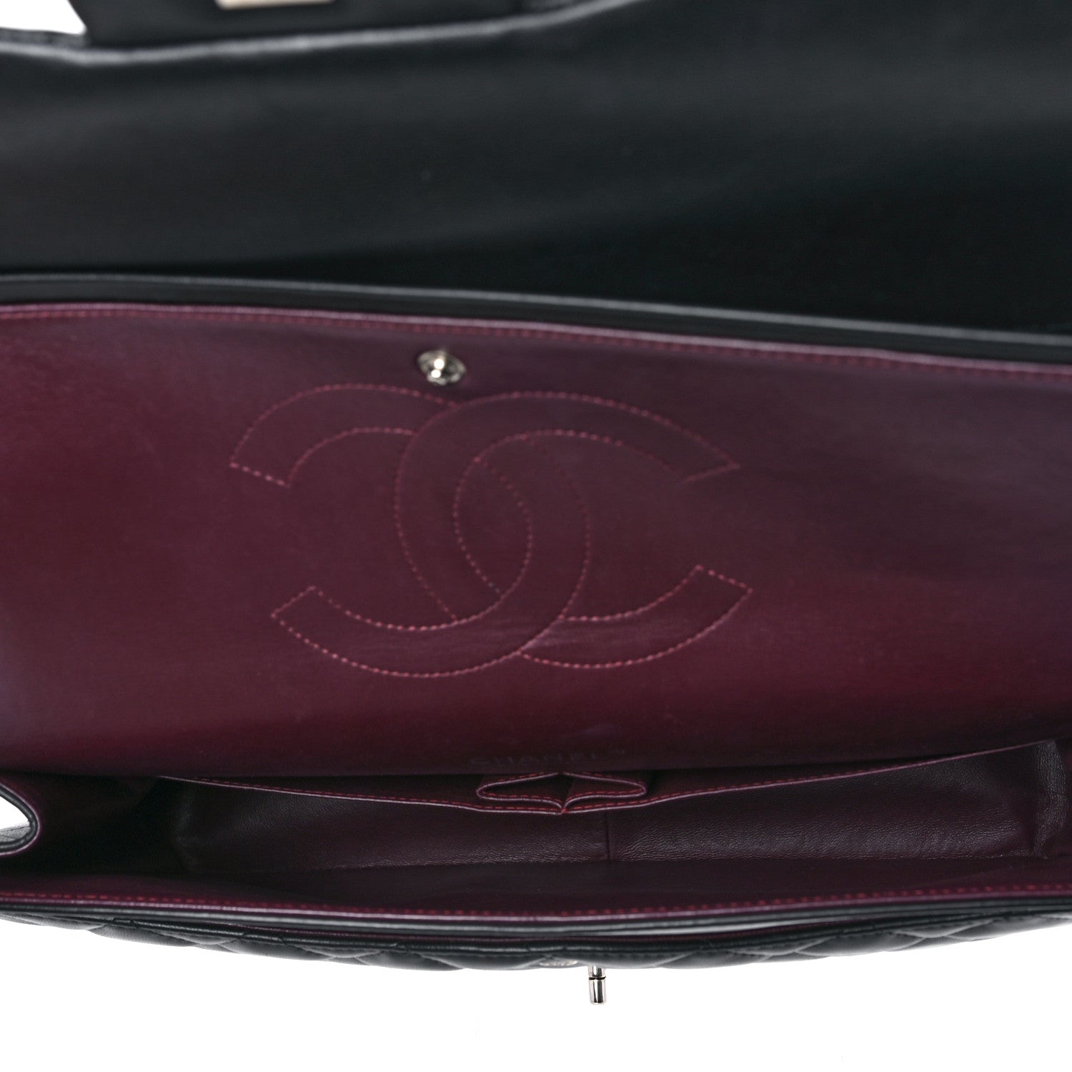 Chanel Lambskin Quilted Maxi Double Flap Black 5 of 9