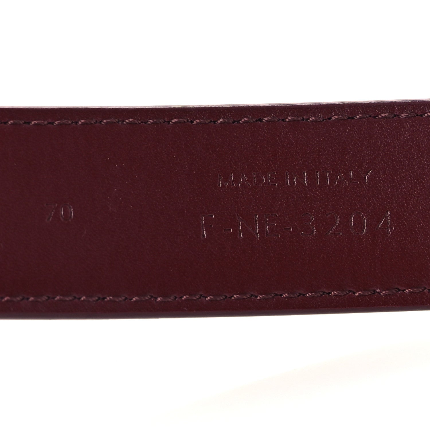 Celine Box Calfskin Medium 25mm Triomphe Belt 70 Light Burgundy 6 of 8