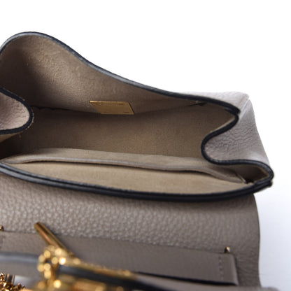 Chloe Grained Lambskin Mini Drew Shoulder Bag Motty Grey 5 of 8