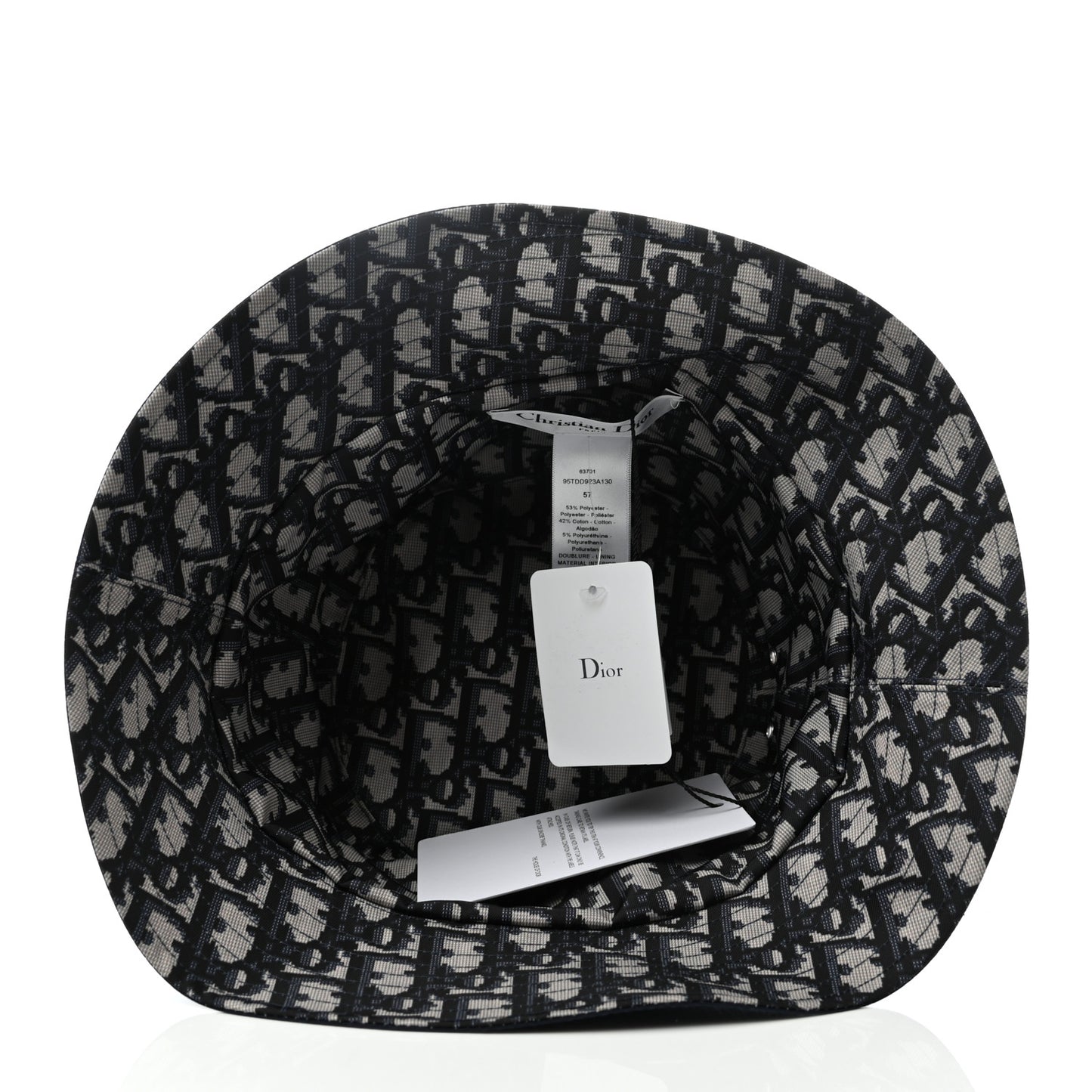 Oblique Reversible Teddy-D Brim Bucket Hat 57 Blue