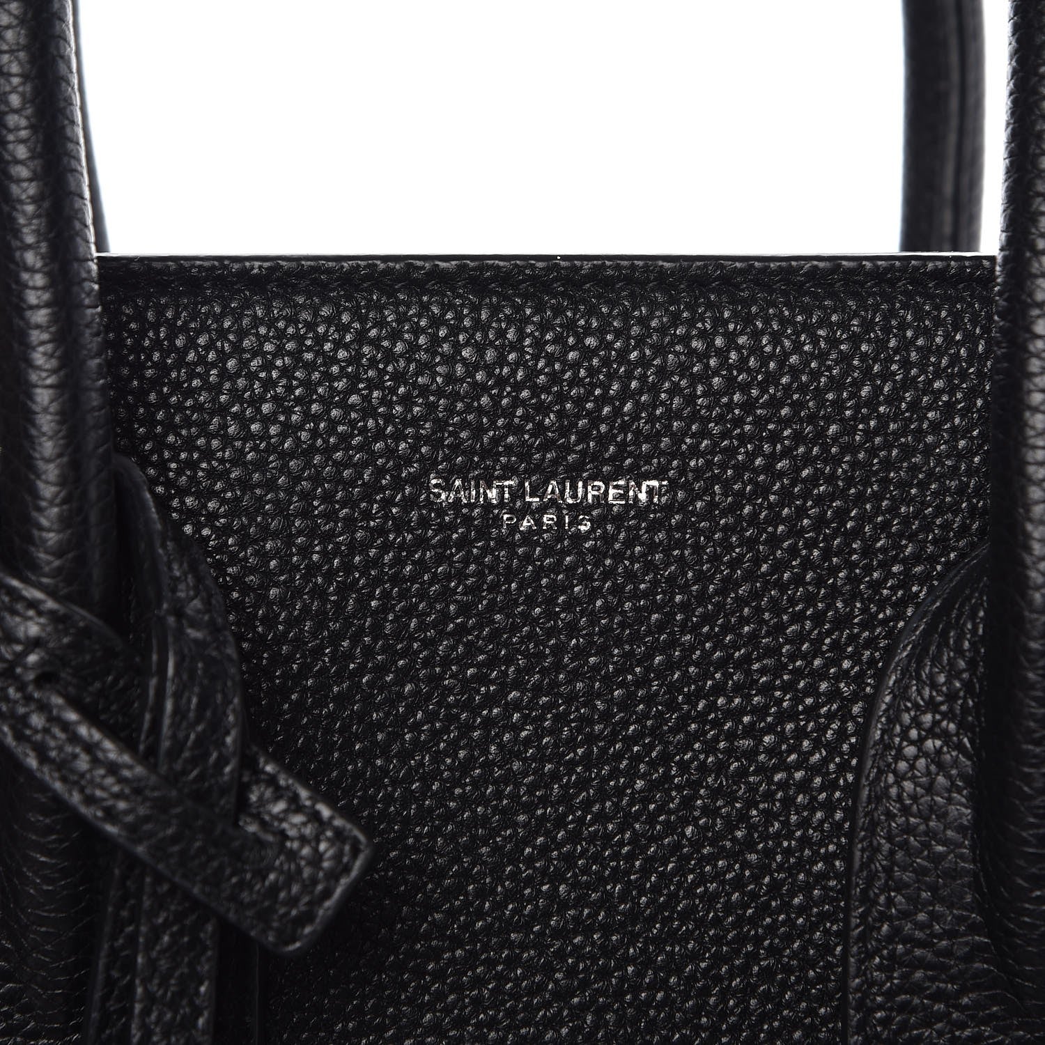 Saint Laurent Grained Calfskin Small Supple Sac De Jour Black 7 of 12