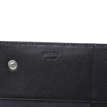 Prada Tessuto Nylon Continental Flap Wallet Black 6 of 9