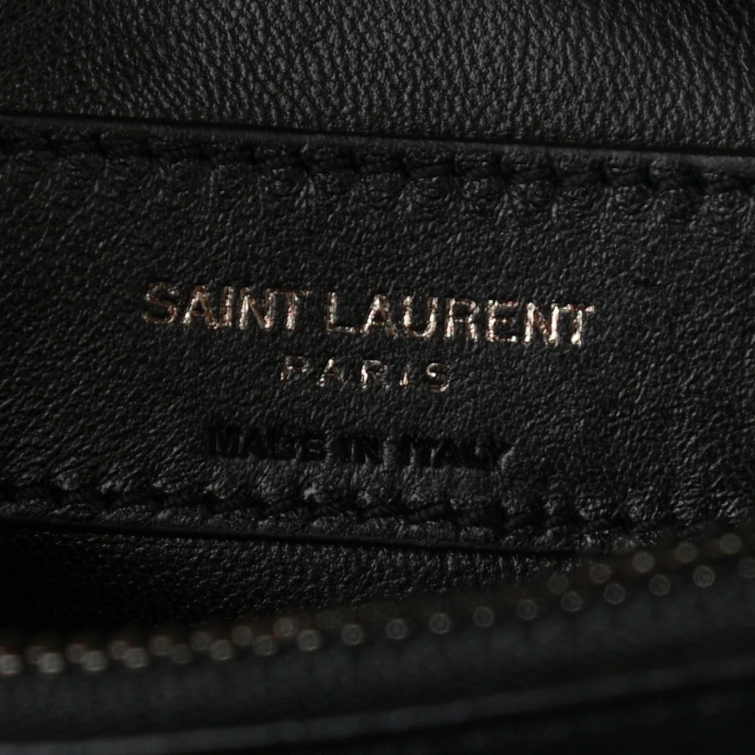 Saint Laurent Sheepskin Matelasse Chevron Monogram Medium College Bag Black 8 of 11