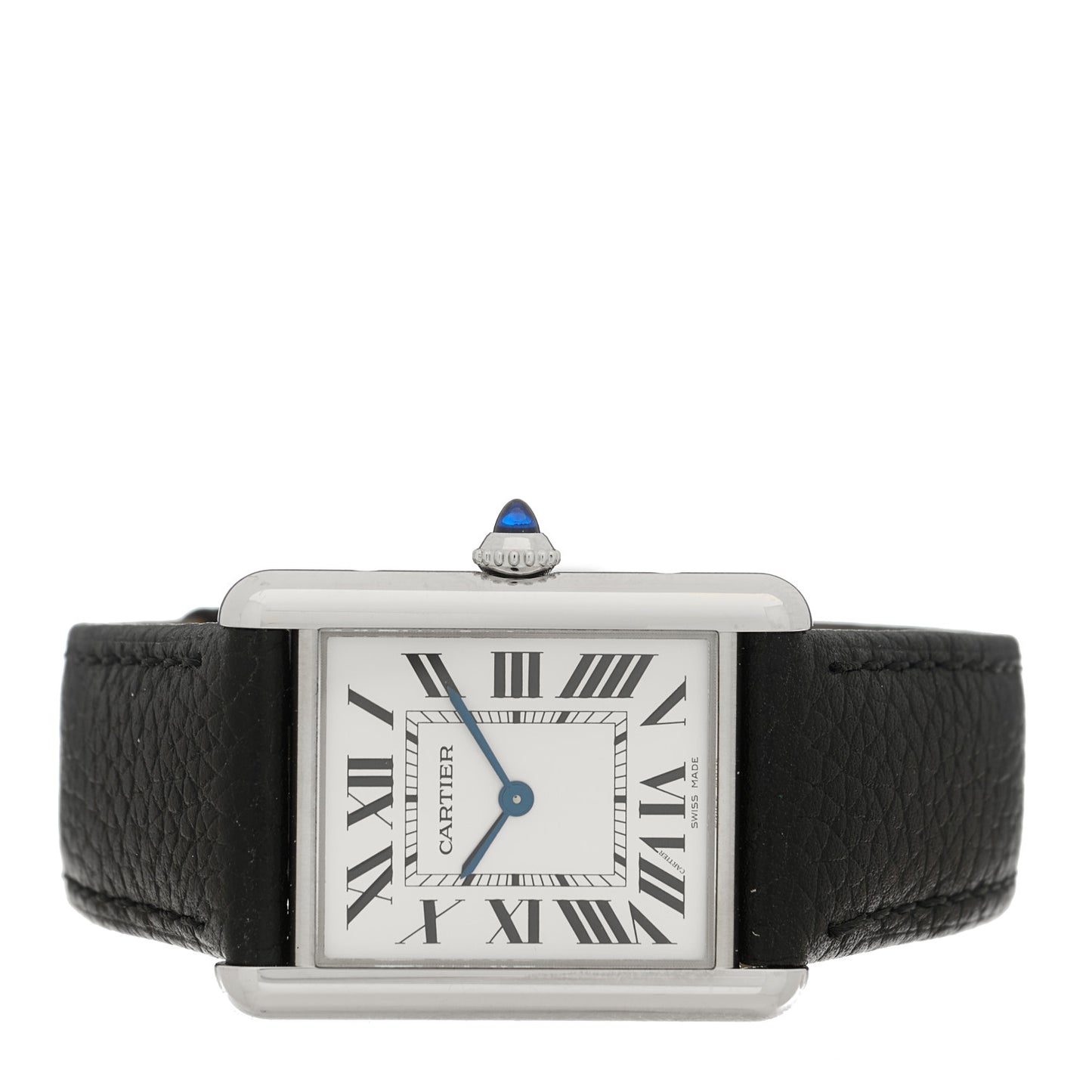 Stainless Steel Calfskin 25mm Must de Cartier Tank Quartz Watch