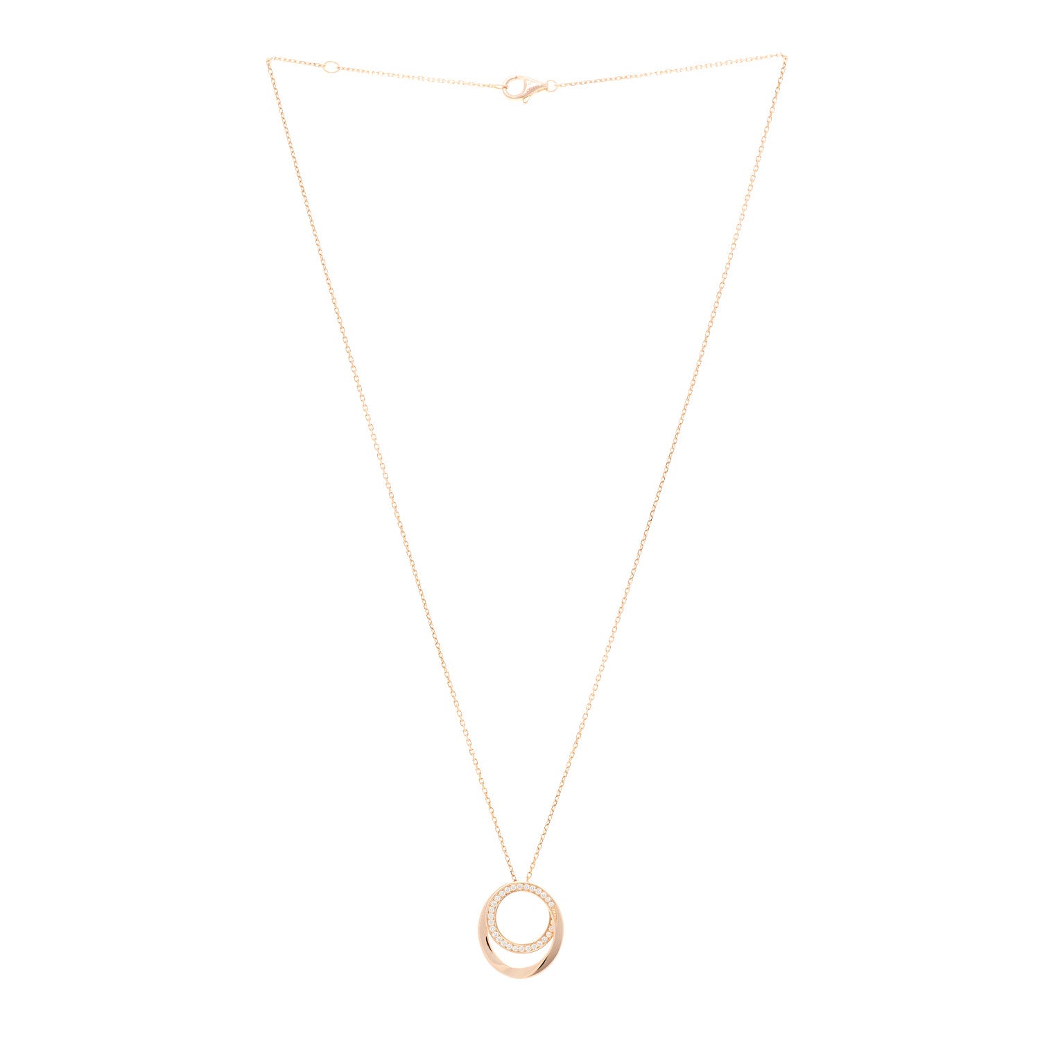 Cartier 18K Pink Gold Diamond Etincelle De Cartier Pendant Necklace 3 of 6