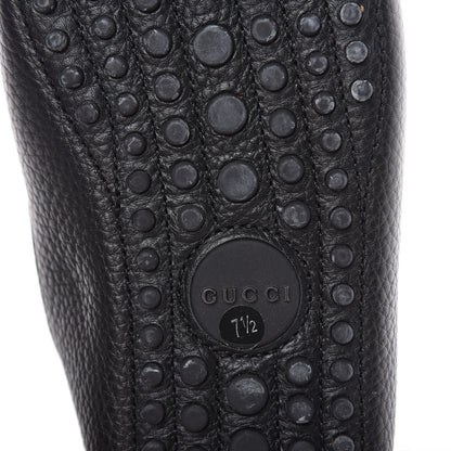 Gucci Calfskin Web Mens Horsebit Driver Loafers 7.5 Black 8 of 12