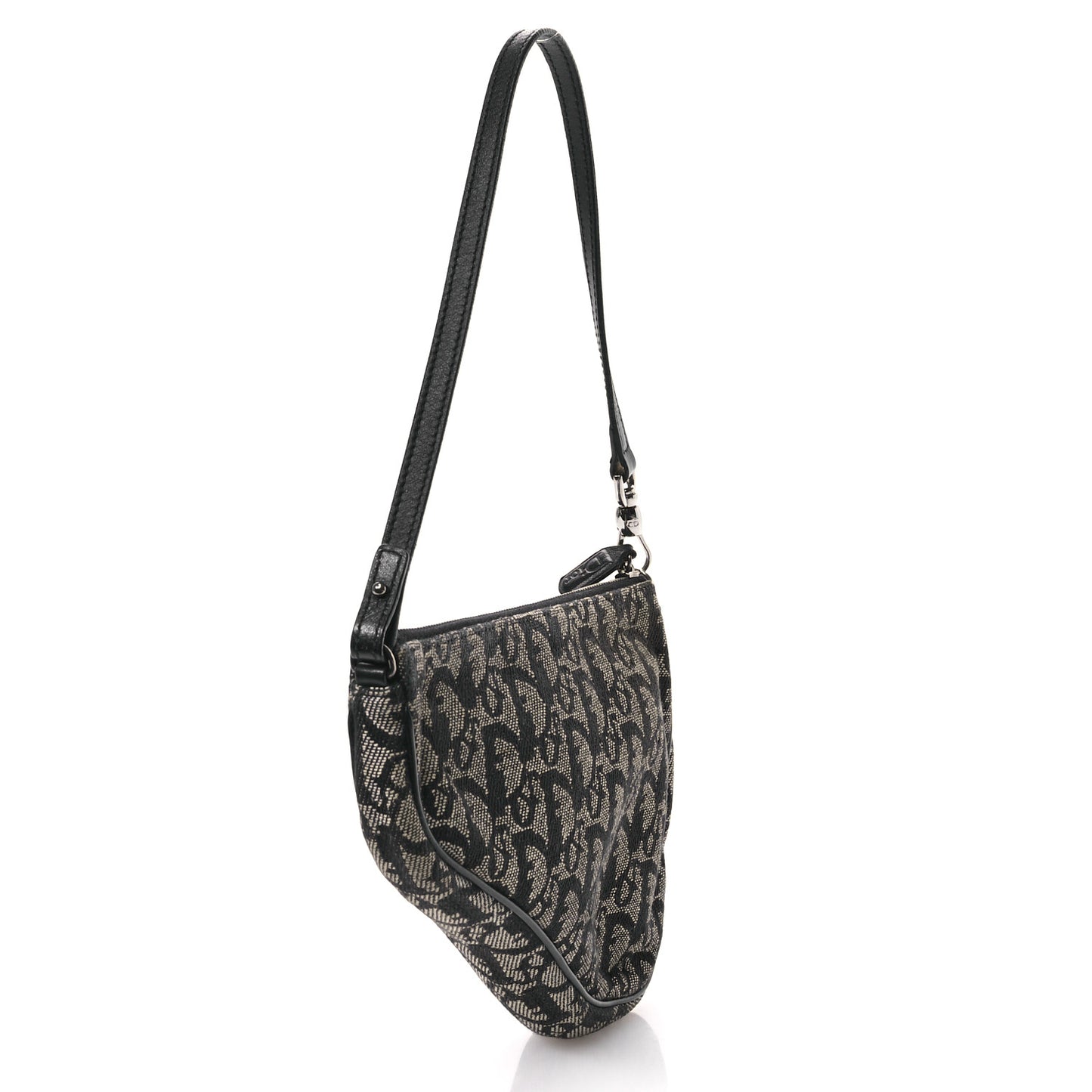 Monogram Mini Saddle Pochette Black