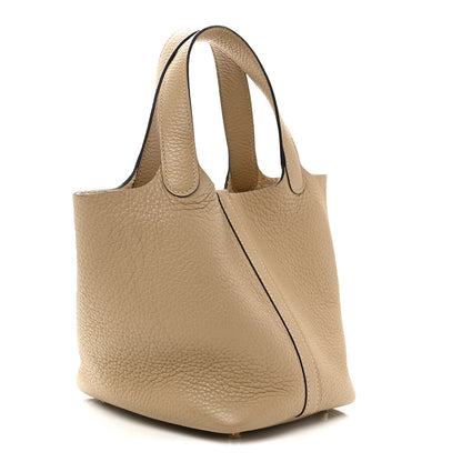 Hermes Taurillon Clemence Picotin Lock 18 PM Trench 2 of 10