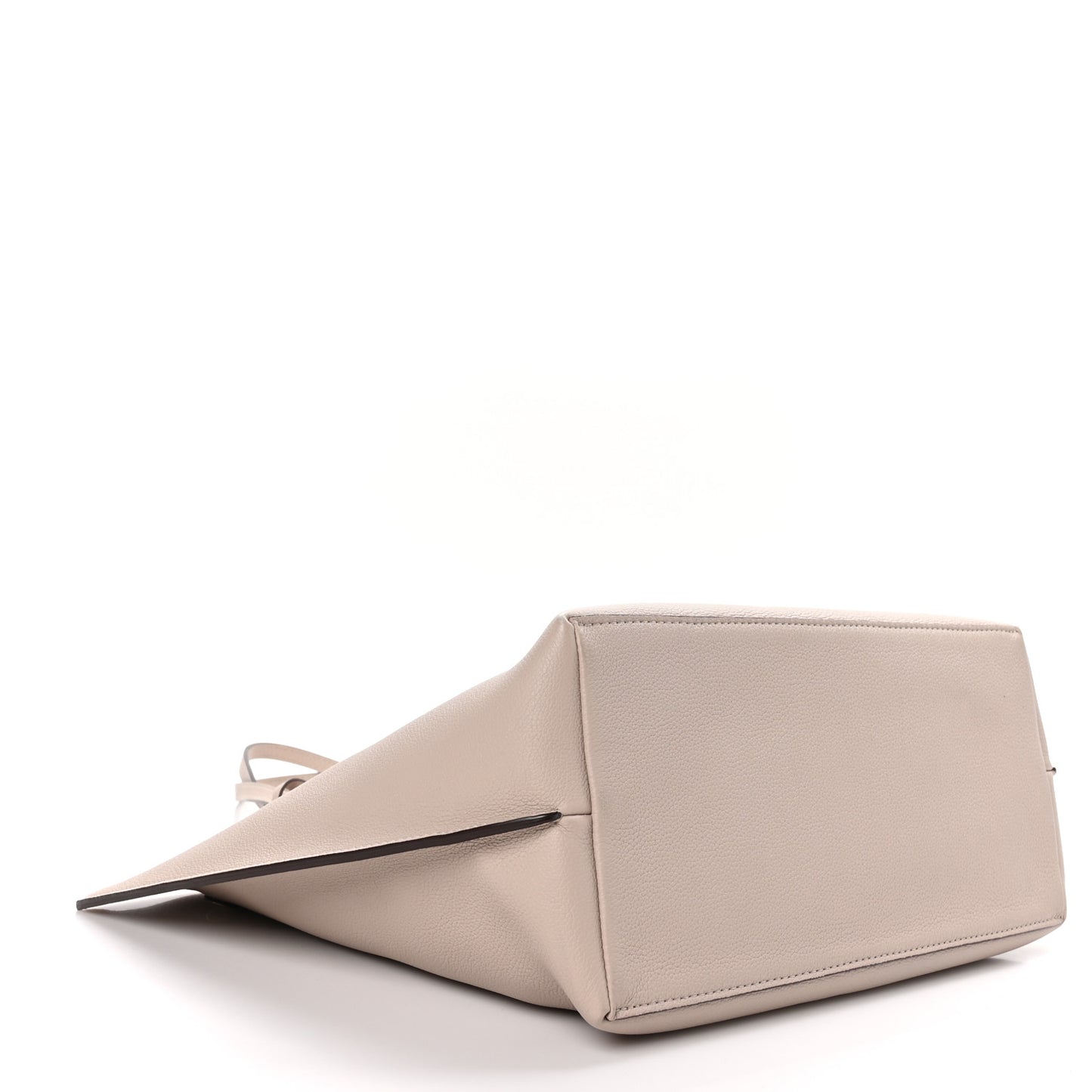 Calfskin Lockme Go Tote Greige